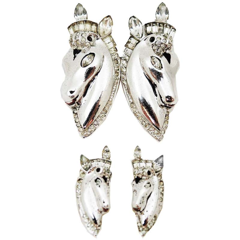 Horse clip on earrings Outlet
