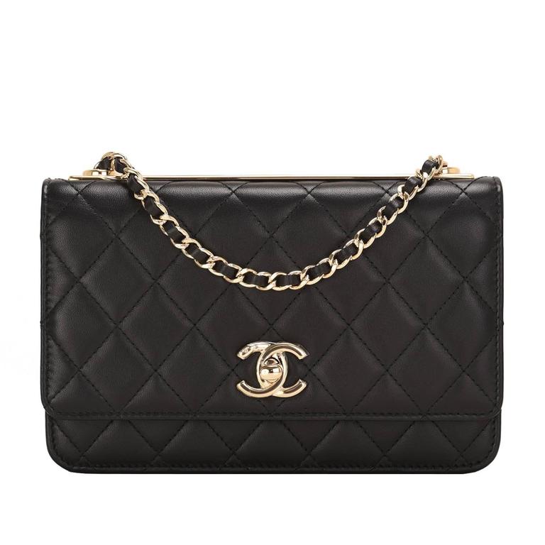 Chanel Black Quilted Lambskin Trendy CC Wallet On Chain (WOC) at 1stDibs   chanel trendy cc woc, chanel trendy cc wallet on chain, chanel woc trendy cc