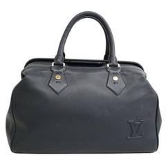 Louis Vuitton Limited Edition Leather LV Top Handle Boston Satchel in Dust Bag