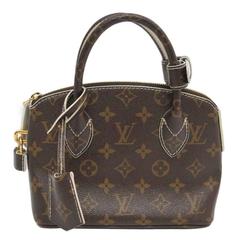 Louis Vuitton Limited Edition Monogram Canvas Gold Top Handle Satchel Bag