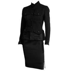 Free Shipping: Tom Ford YSL Rive Gauche FW 2004 Silk Chinoiserie Jacket & Skirt!