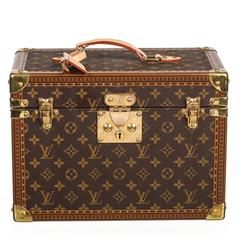 Sac à pharmacie Louis Vuitton marron avec monogramme Boite