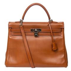 Hermes Kelly Retourne 35 Fauve Tadelakt