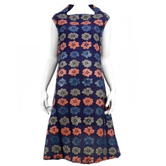 Comme des Garcons Blue & Floral Padded Dress