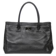 Chanel Reissue Cerf Tote Black Caviar Leather