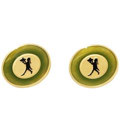 Karl Lagerfeld "waiter" 80s earrings