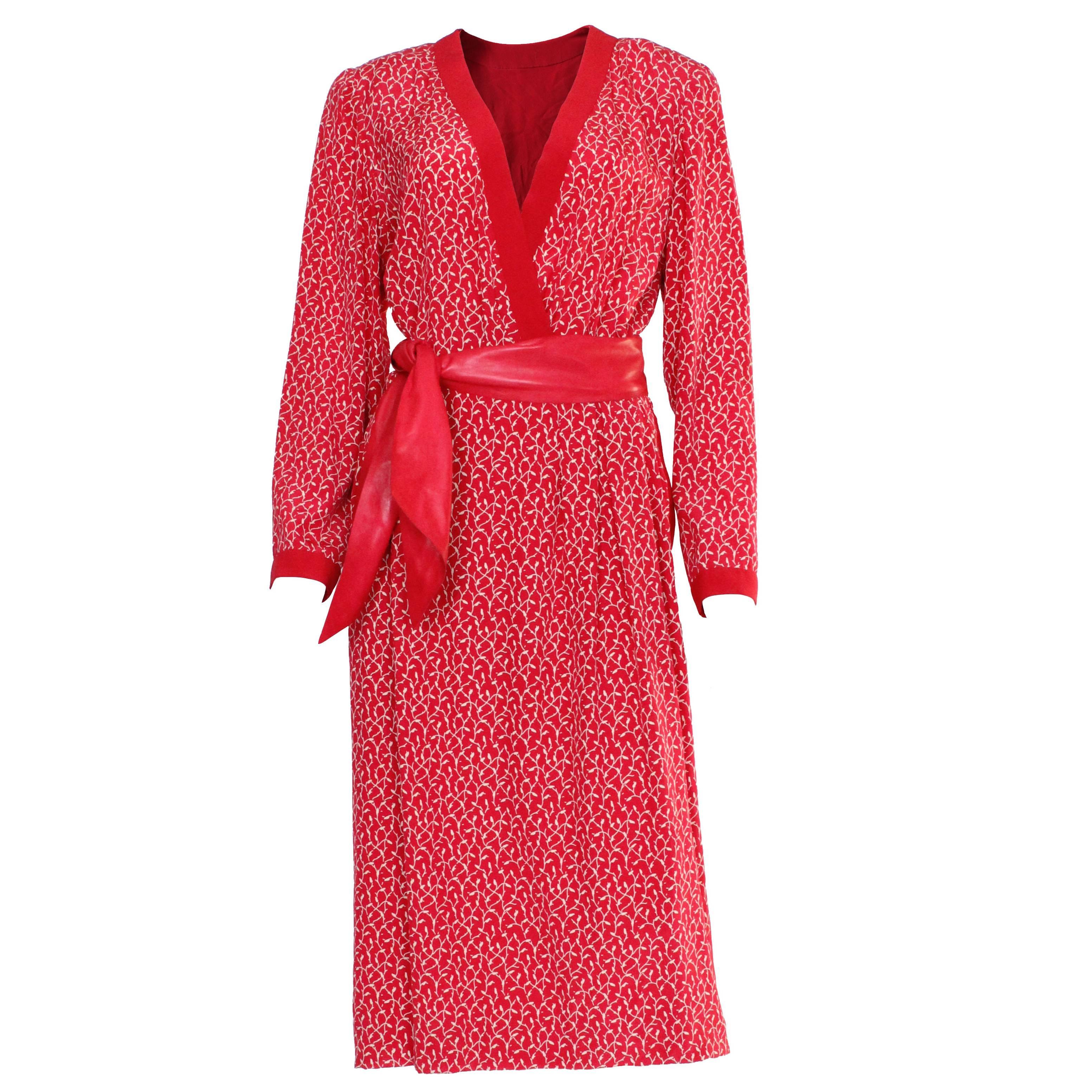 Christian Dior Paris Couture Silk Dress Spring /Summer 1979