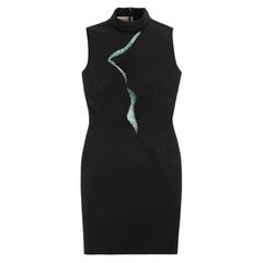 NWT MARIOS SCHWAB Swarovski Crystal Cocktail Evening Dress Size 0 OOAK $5730 8