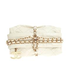 Chanel Midnight Swim Baluchon Clutch Quilted Calfskin