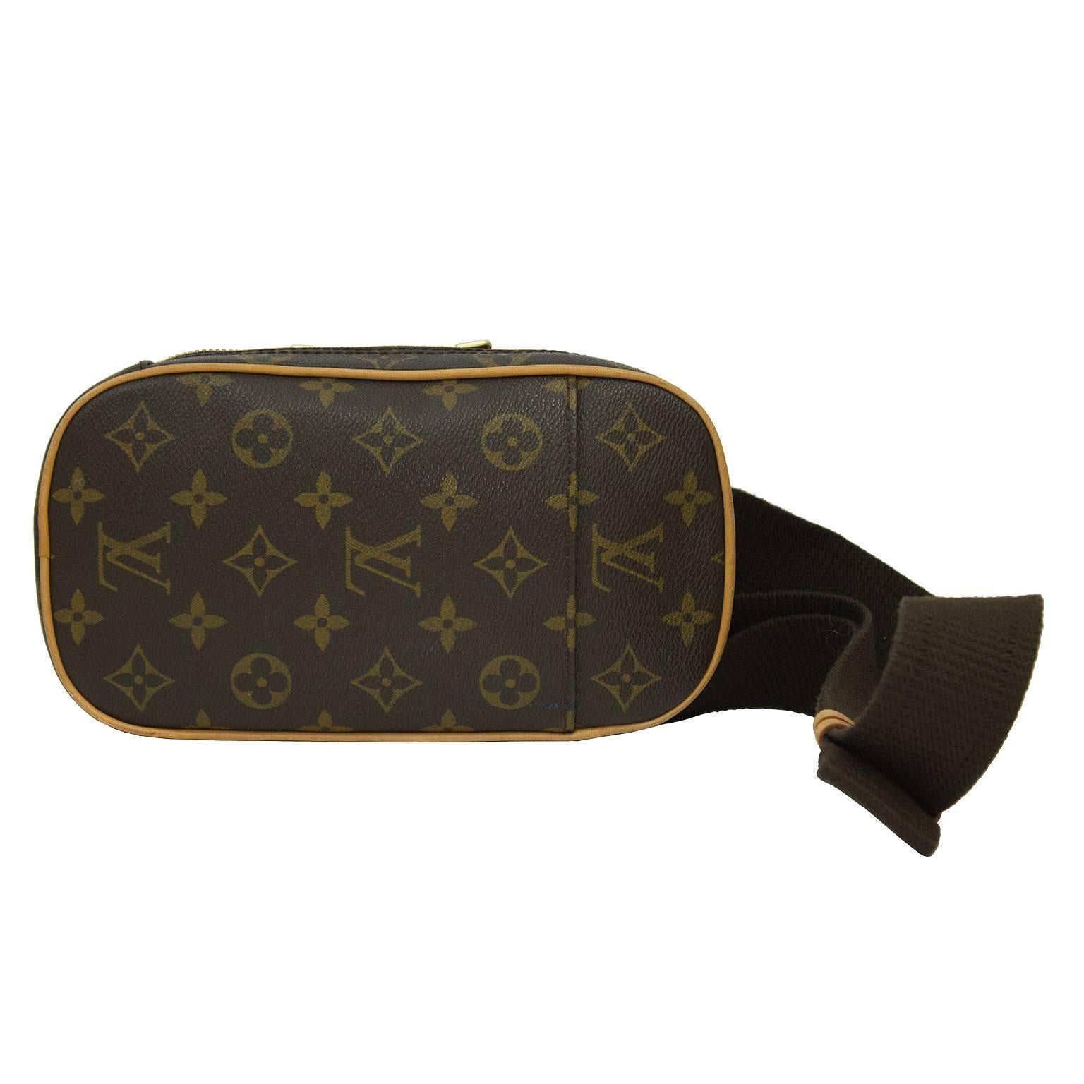 1990's Louis Vuitton Monogram Pochette Gange Cross Body Bag