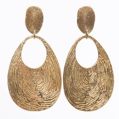 Yves Saint Laurent Earrings With Embossed Fingerprint, Spring - Summer 2011 5