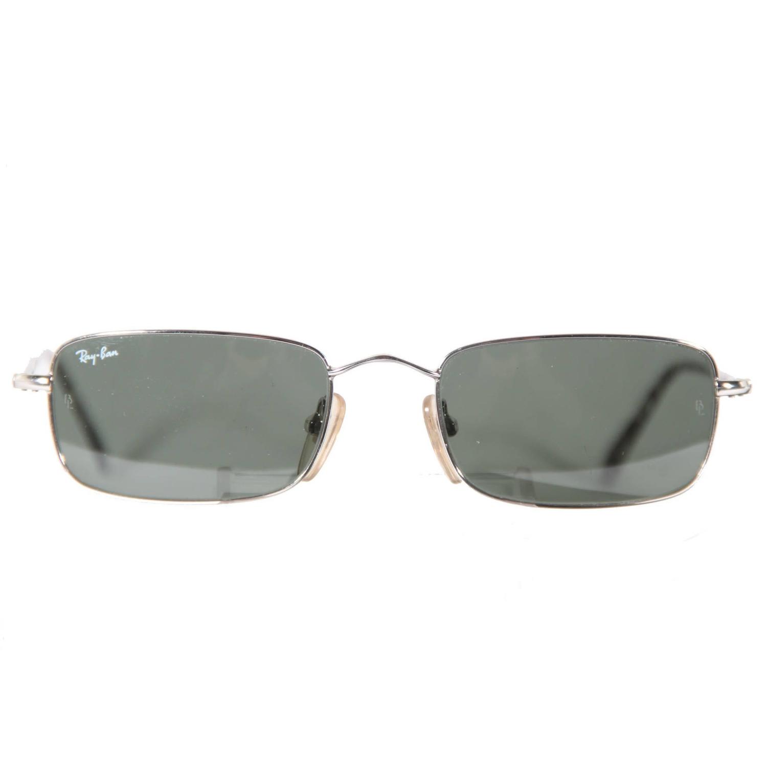 RAY-BAN B&L MINT MENS Sunglasses W2653 Silver/Green EYEWEAR w/CASE at  1stDibs