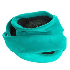 1950s Green Velvet Couture Hat 8