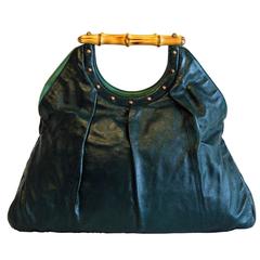 Free Shipping: Uber-Rare Tom Ford Gucci SS 2004 Forest Green Leather Runway Bag!