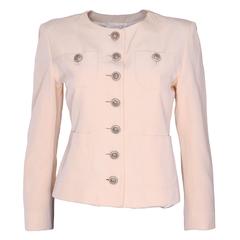 1990s Yves Saint Laurent Cream Jacket 3