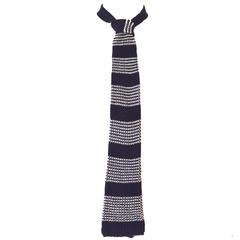 Valentino Navy Crochet Tie