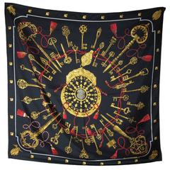 Hermes Silk Les Cles Scarf 