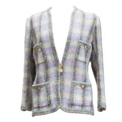 Chanel Boutique Pastel Tweed Jacket