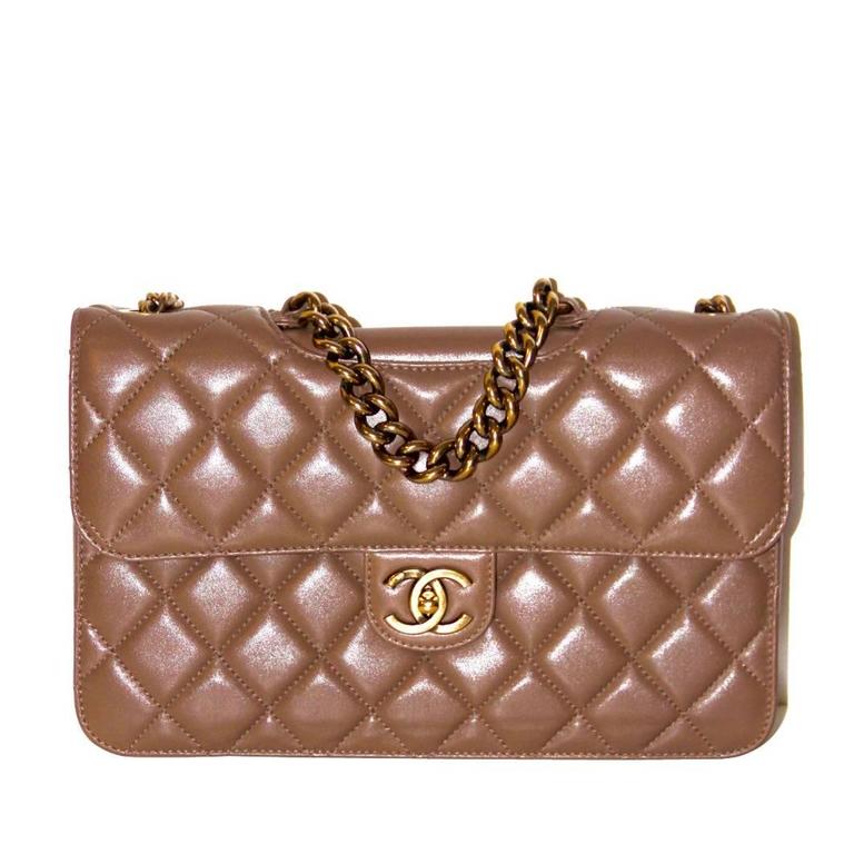 Chanel Beige Quilted Caviar Top Handle Flap Bag Pale Gold Hardware, 2022  Available For Immediate Sale At Sotheby's