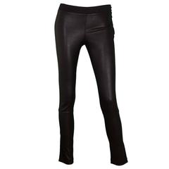 Elyse Overland Black Leather Leggings Sz 4 rt. $1, 550