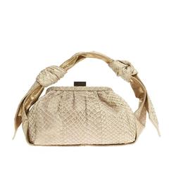 Givenchy Knots Frame Bag Python Small