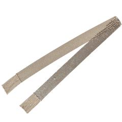 Vintage Whiting and Davis Silver Mesh Sash/Belt/Tie 3