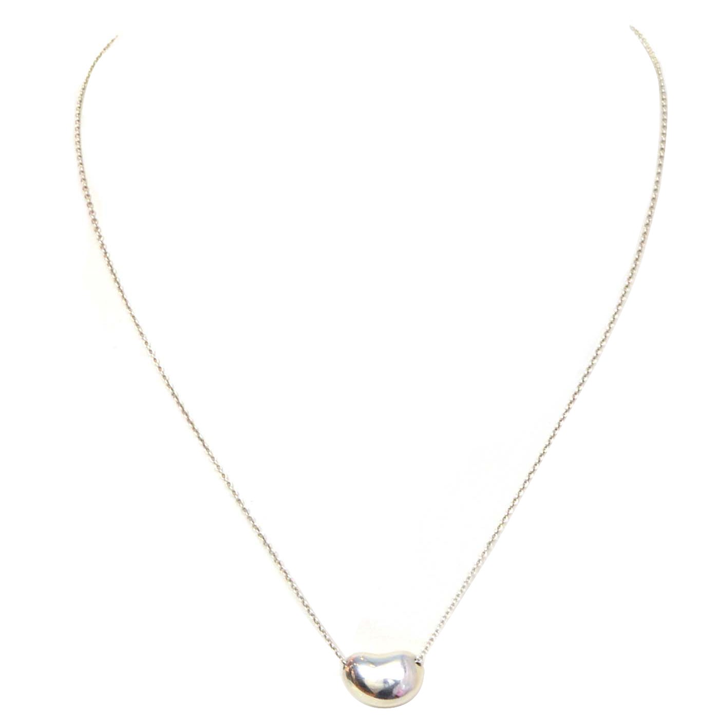 tiffany bean necklace gold 