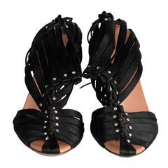 Free Shipping: Uber Rare Tom Ford Gucci SS2004 "IT" Corset Shoes In Black! 91/2B