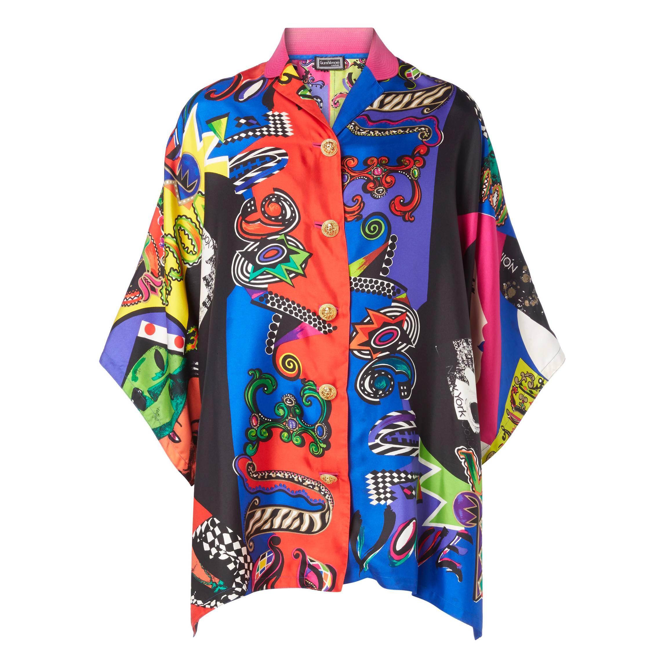 Versace Printed shirt, Spring/Summer 1991 For Sale