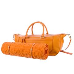 Rare Louis Vuitton Epi Orange Large Yoga Sport Bag including mat 5