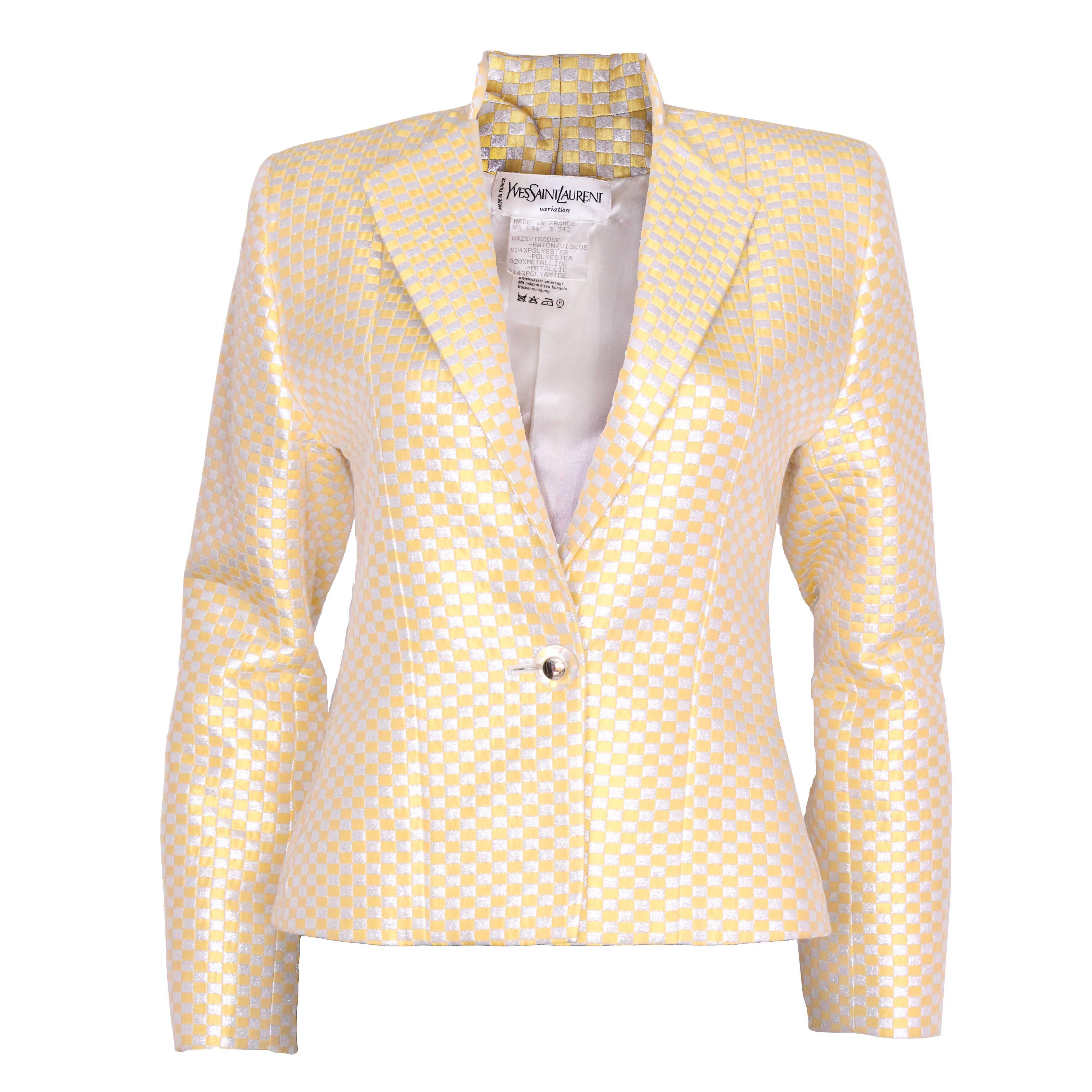 1990
s Yves Saint Laurent Variation Jacket