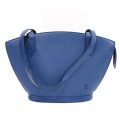 Louis Vuitton Saint Jacques PM Blue Epi Leather Shoulder Bag