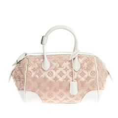 Louis Vuitton Rose Monogram Limited Edition Speedy Bouclettes Round Bag at  1stDibs