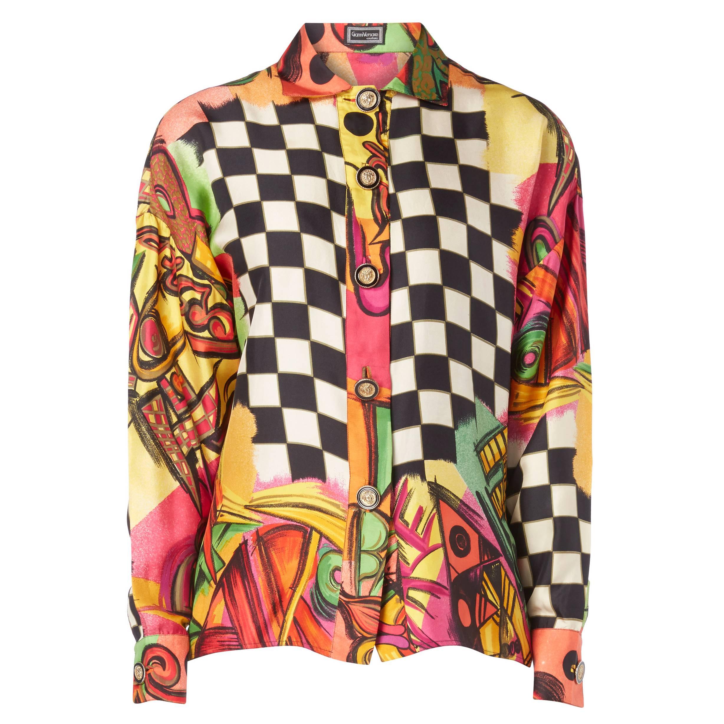 Versace Printed shirt, Spring/Summer 1991 For Sale