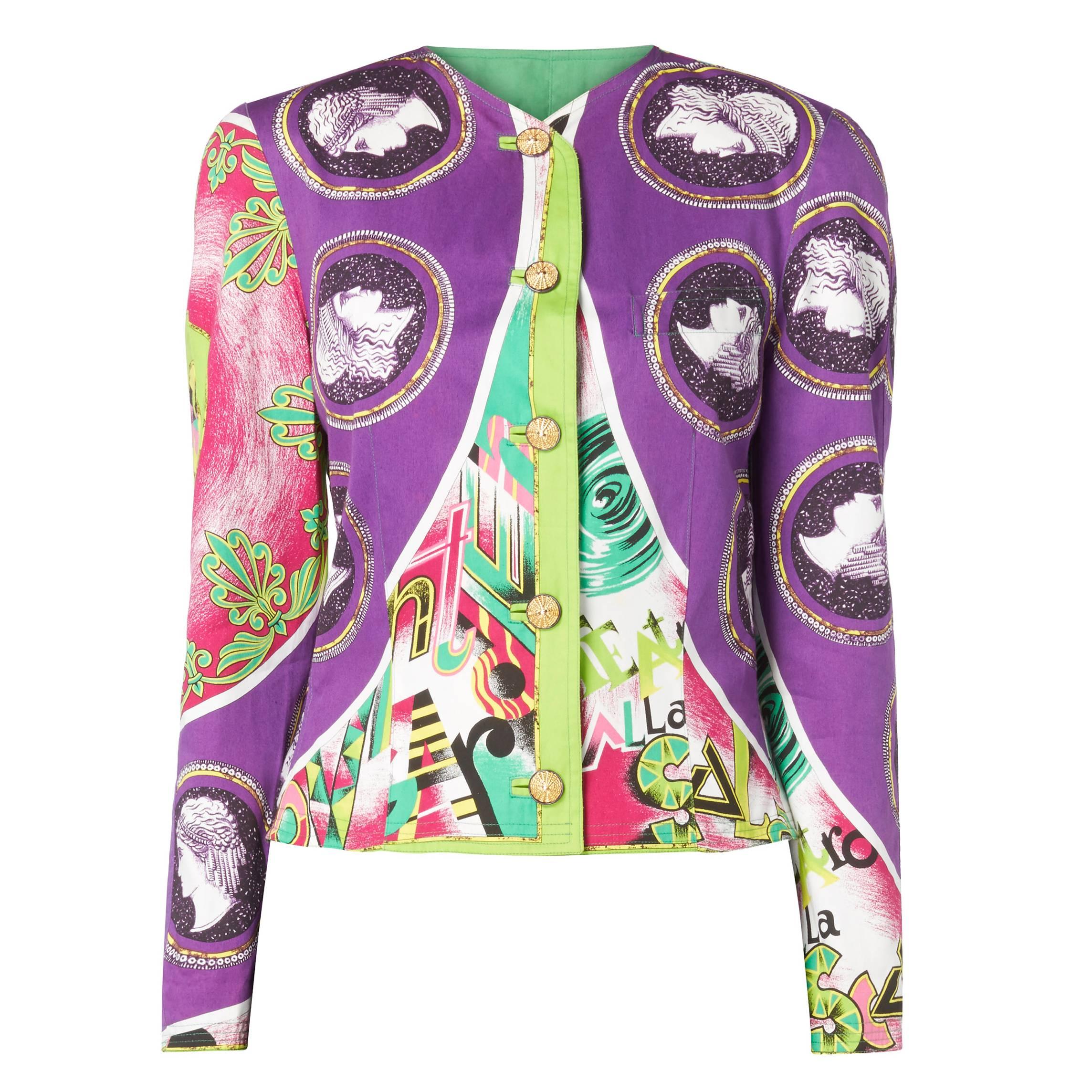 Versace Multicoloured Jacket, Spring/Summer 1991 For Sale