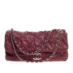 Chanel Ultra Stitch Flap Quilted Calfskin Jumbo