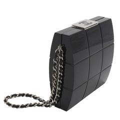 Chanel Perspex Lucite Minaudiere Clutch / Chain Wristlet 6