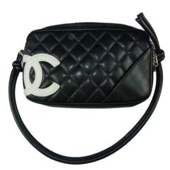 Chanel Cambon Black Leather 