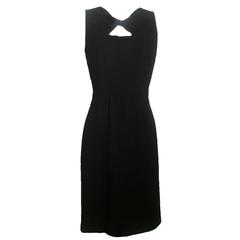 Oscar de la Renta Little Black Dress with Keyhole Twist Cutout Detail 12
