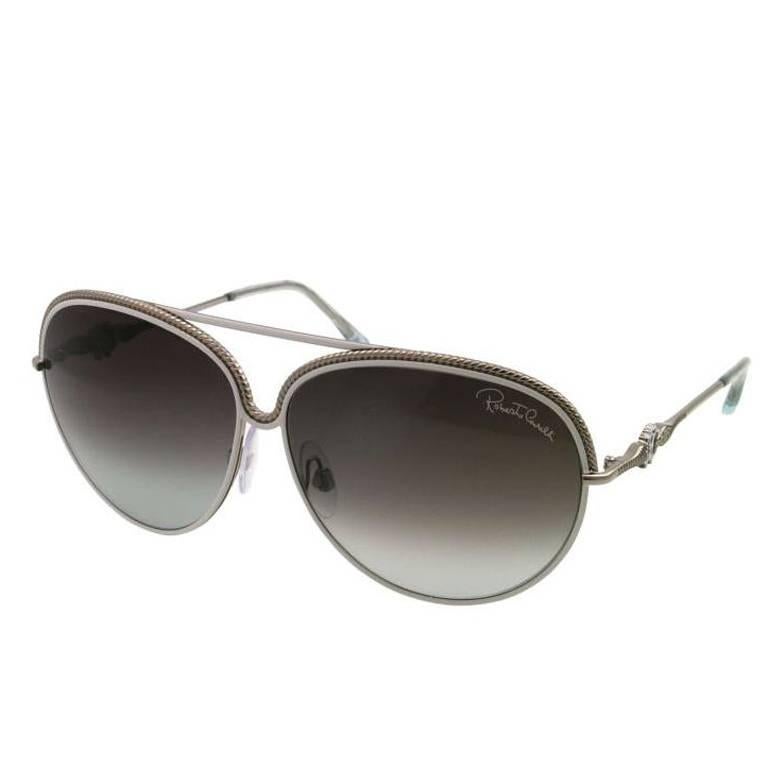 Roberto Cavalli Sunglasses White and Silver For Sale