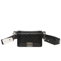 Chanel - Mini Boy Black Quilted Leather