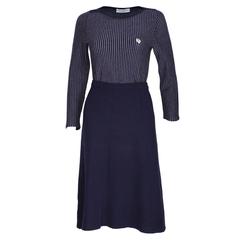 1970's Christian Dior London Knitted  2 Piece