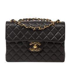 Chanel - Jumbo Black Quilted Leather