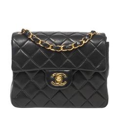 Chanel - Classic Mini Flap Black Quilted Leather