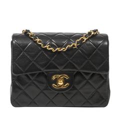 Chanel - Classic Mini Flap Black Quilted Leather