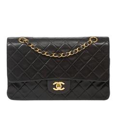 Chanel - Classic Double Flap 26 Black Quilted Leather