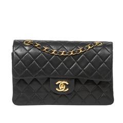 Vintage Chanel - Classic Double Flap Black Quilted Leather