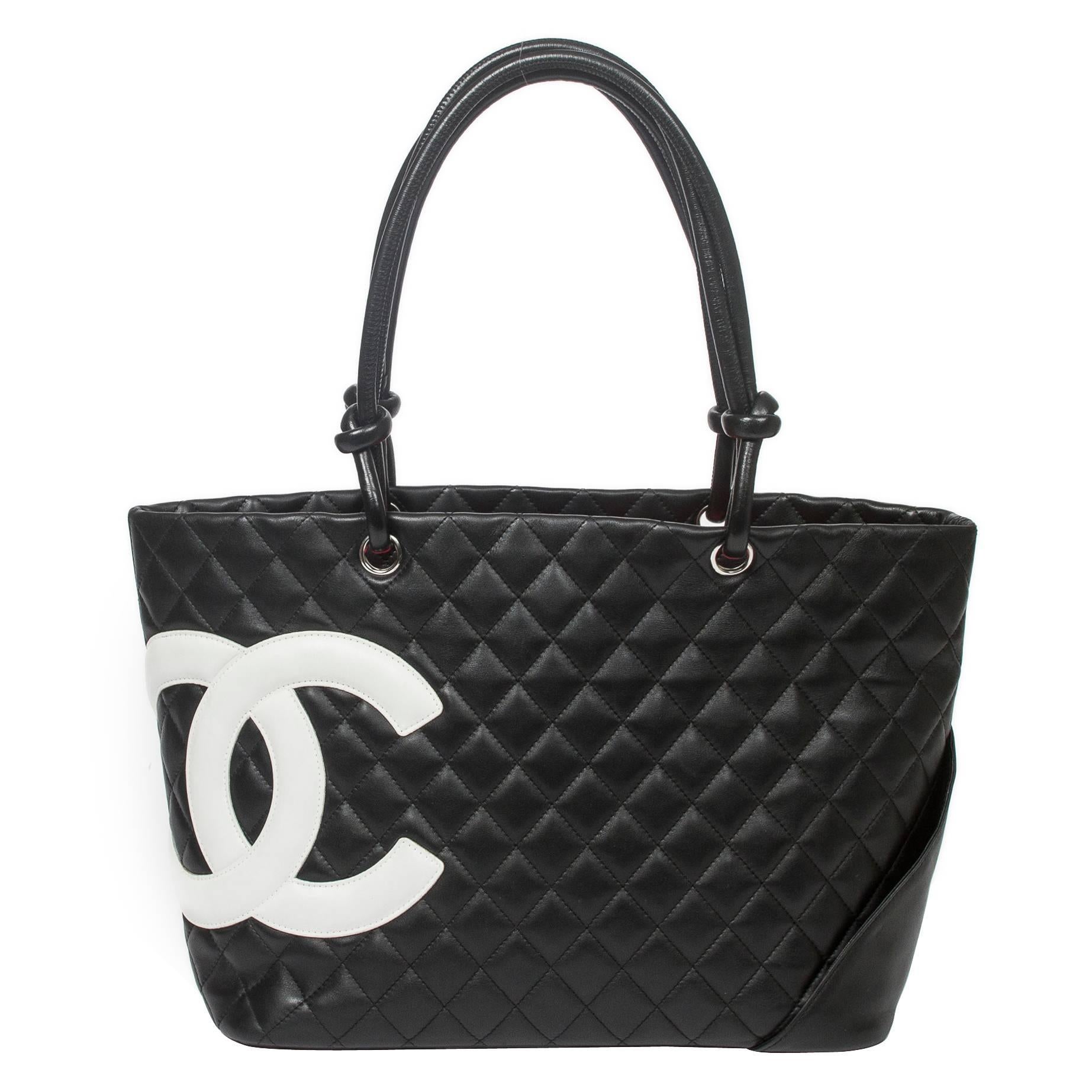 Chanel - Cambon Tote GM Black Quilted Leather