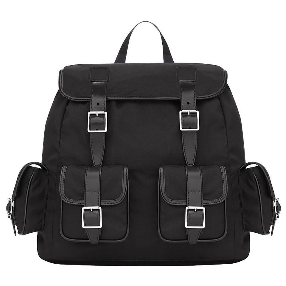 Saint Laurent Rock Sac Canvas And Leather Backpack