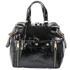 Saint Laurent Leather Handbag Black Satchel